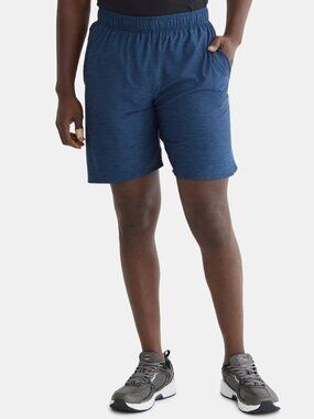 Athletic Works Men's Jersey Knit Shorts Blue 9" Inseam Size XL (40-42) NWT